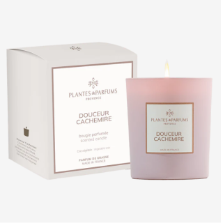Cashmere softness duftlys vegetabilsvoks 180 gr med eske