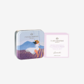 Lavender Eng Marseille Soap med olivenolje 100g (stykkesåpe) i en tinnboks