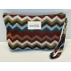 Toalettmappe Stor M115-51  zigzag fargefull