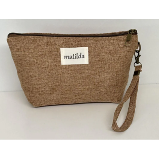 Toalettmappe Medium M101-73 mørk beige