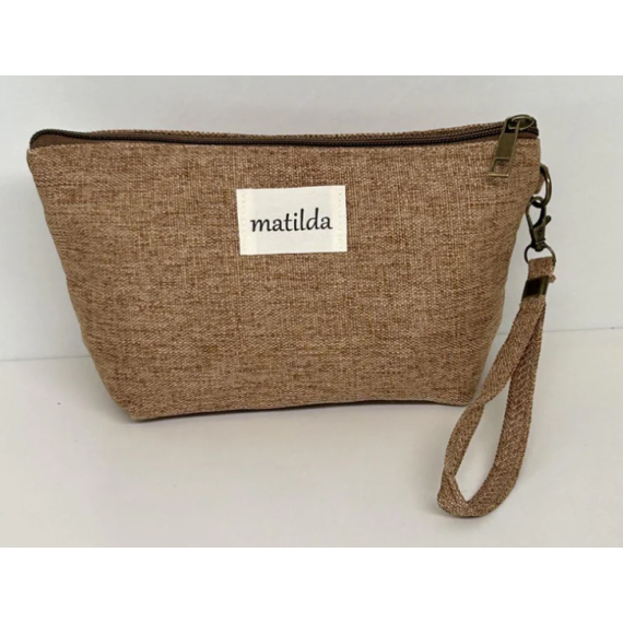 Toalettmappe Medium M101-73 mørk beige
