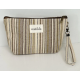 Toalettmappe Medium M101-72 Beige stripet