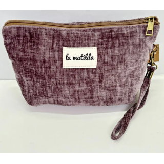 Toalettmappe Medium M101-15  lilla velur