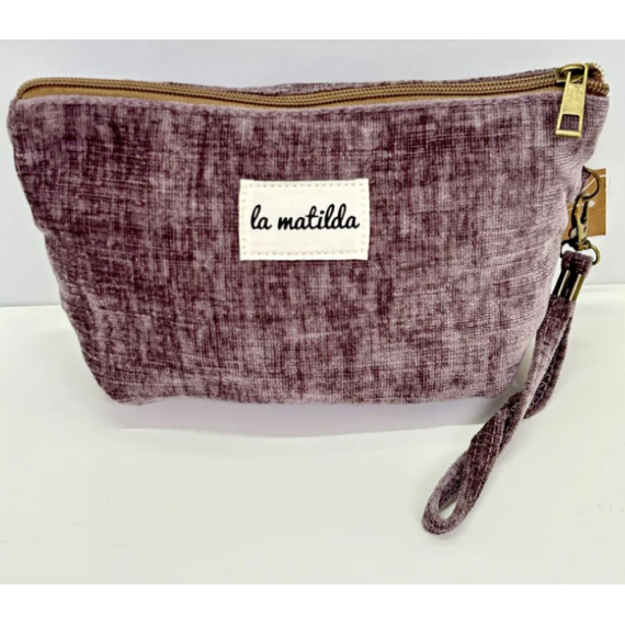 Toalettmappe Medium M101-15  lilla velur