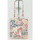 Tote bag med glidelås M106-27 Blomstereng