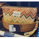 Toalettmappe Medium M101-35 zigzag gul