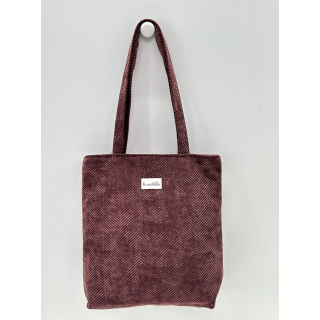 Totebag med glidelås M106-100 Burgunder
