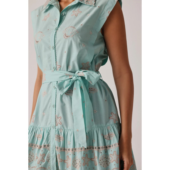 Kjole Vega Mini Dress - Aqua