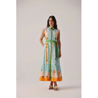 Lang kjole Vega Maxi Dress - Azure