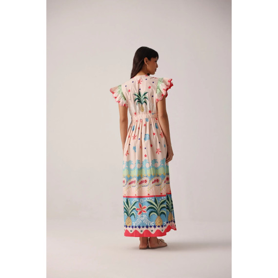 Lang kjole Estella Maxi Dress - Ananas