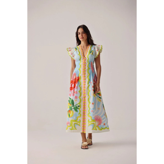 Lang kjole Estella Maxi Dress - Summer Zest