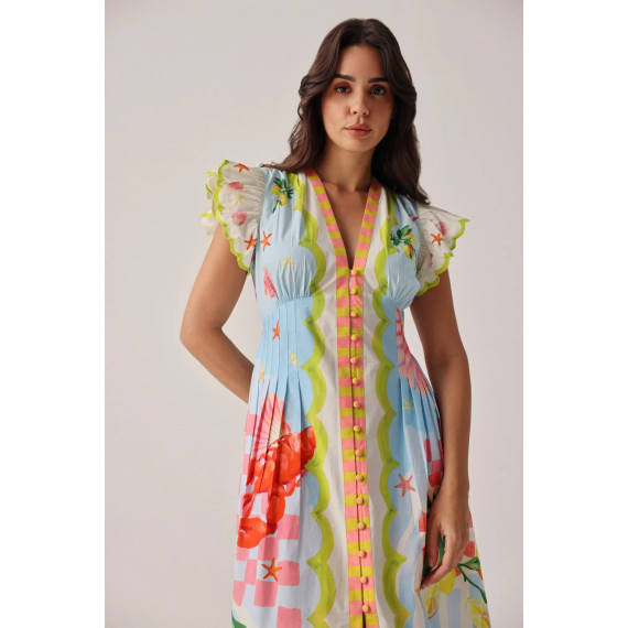 Lang kjole Estella Maxi Dress - Summer Zest