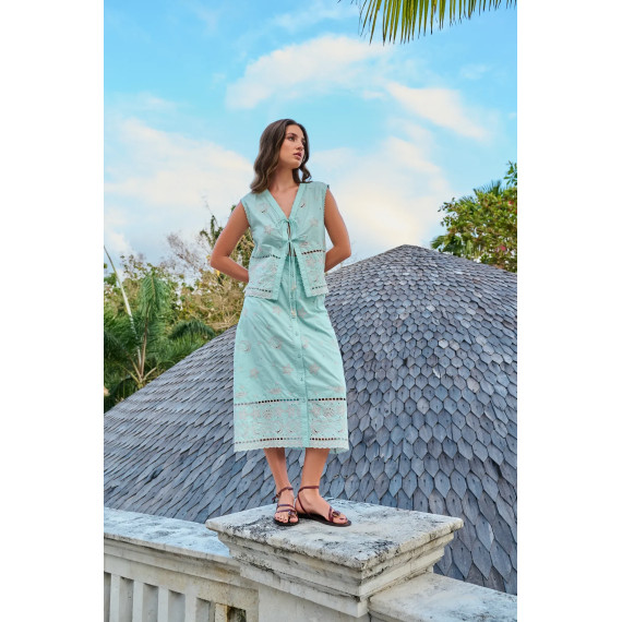 Topp Kaia Top - Aqua