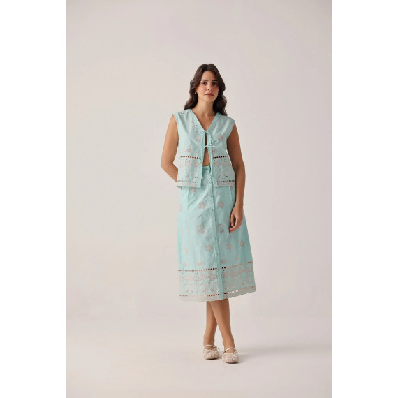 Skjørt Kaia Skirt - Aqua