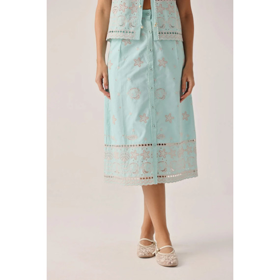 Skjørt Kaia Skirt - Aqua
