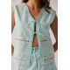 Topp Kaia Top - Aqua