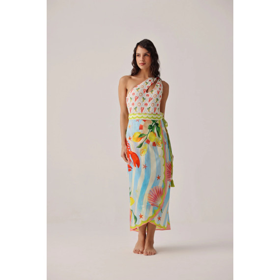 Omslagskjørt Nua Pareo - Summer Zest