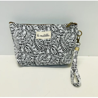 Toalettmappe Medium M101-79 Sort Paisley