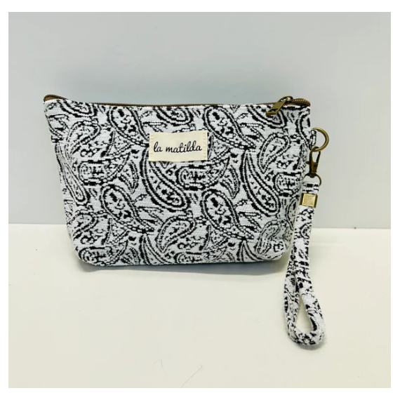 Toalettmappe Medium M101-79 Sort Paisley