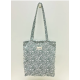 Totebag med glidelås M106-80 Grønn Paisley