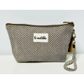 Toalettmappe Medium M101-12 Beige & Brun vevet
