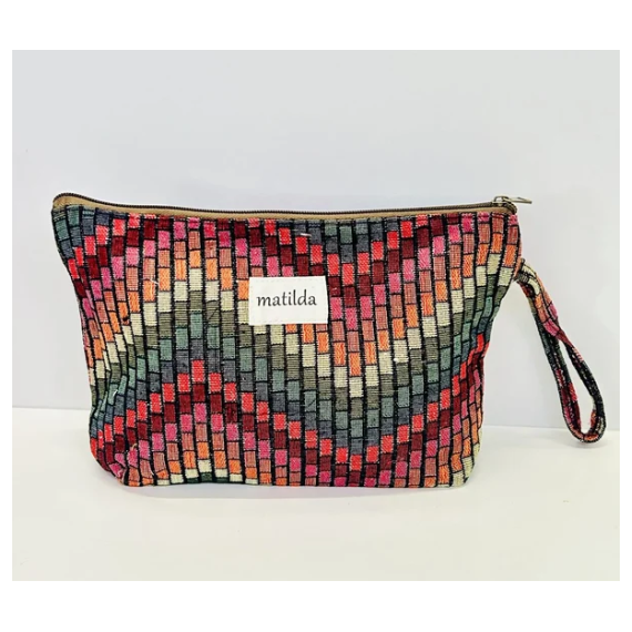 Toalettmappe Stor M115-29 zigzag