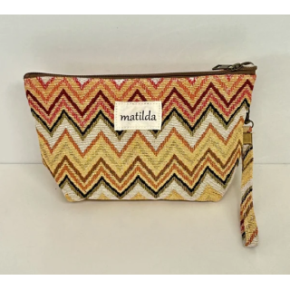 Toalettmappe Medium M101-35 zigzag gul