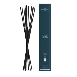 Sorte fiber-pinner 12 stk i en blå pakke (35 cm lange)