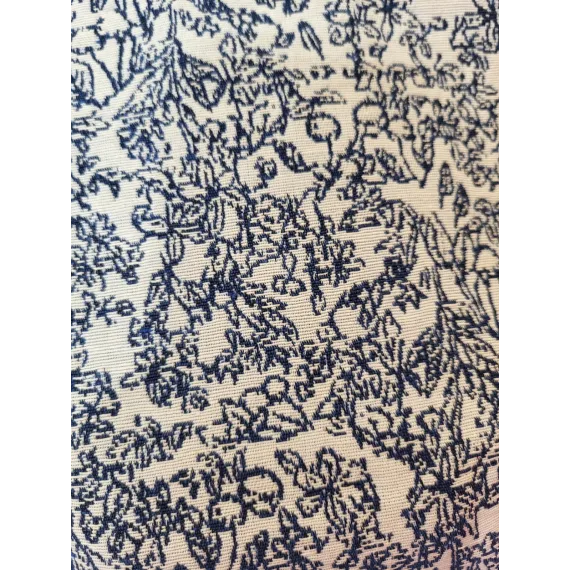 Toalettmappe Stor M115-69 Blomster mønster blå
