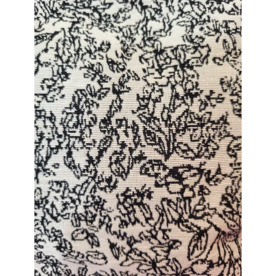 Toalettmappe Stor M115-70 Blomster mønster sort