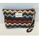 Toalettmappe Medium M101-51 Zigzag fargefull