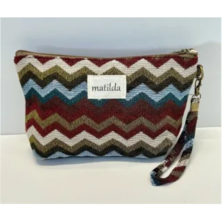 Toalettmappe Medium M101-51 Zigzag fargefull
